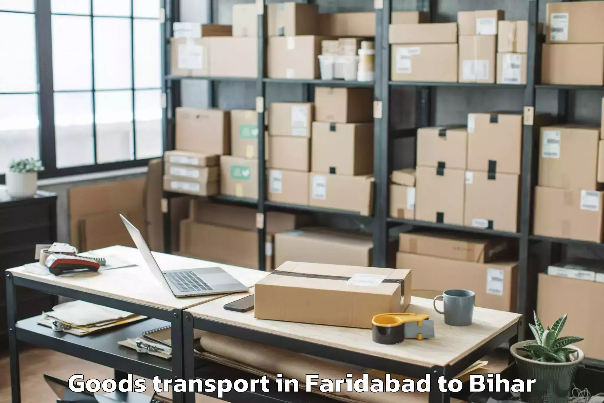 Faridabad to Bihariganj Goods Transport